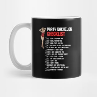 Bachelor Party Checklist Mug